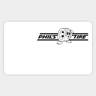 Phil's Tire Town Merch (Black Text) Magnet